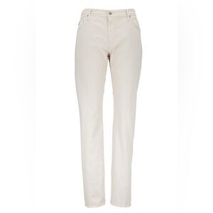 Ag Adriano Goldschmied The Graduate Cream Straight-Leg Pants